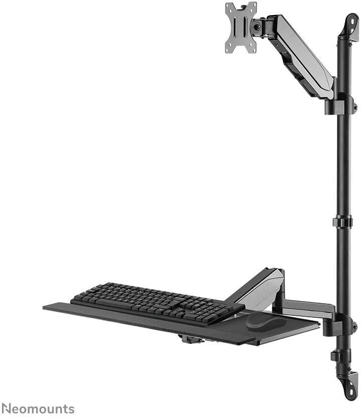 Laikiklis NEOMOUNTS WALL MOUNTED SIT-STAND WORKSTATION (SCREEN, KEYBOARD & MOUSE)