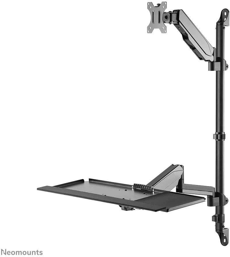 Laikiklis NEOMOUNTS WALL MOUNTED SIT-STAND WORKSTATION (SCREEN, KEYBOARD & MOUSE)