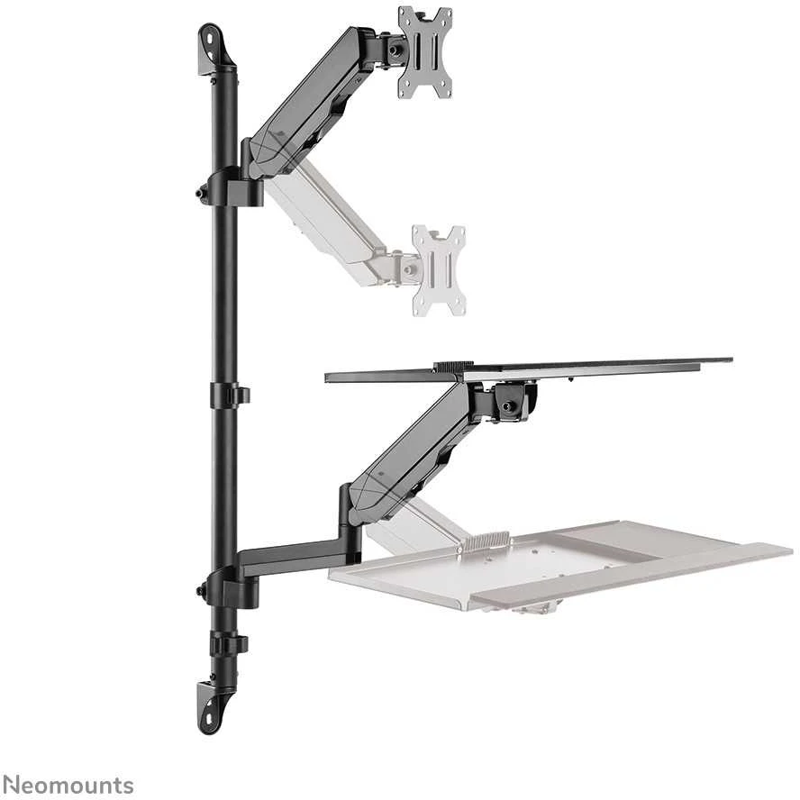 Laikiklis NEOMOUNTS WALL MOUNTED SIT-STAND WORKSTATION (SCREEN, KEYBOARD & MOUSE)