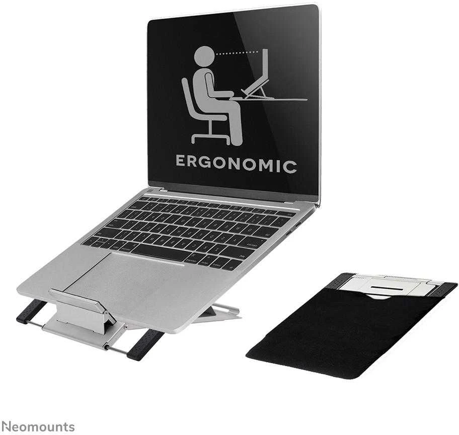 Neomounts Newstar NSLS100 nešiojamojo kompiuterio stovas Sidabras 55,9 cm (22")
