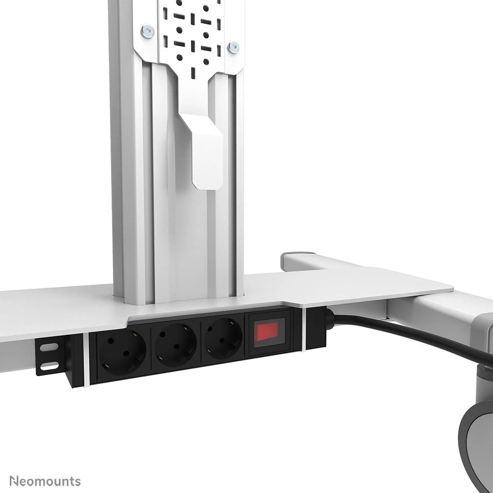 Laikiklis NEOMOUNTS BY NEWSTAR SELECT MOBILE DISPLAY FLOOR STAND (32-75") 10 CM. WHEELS Baltas