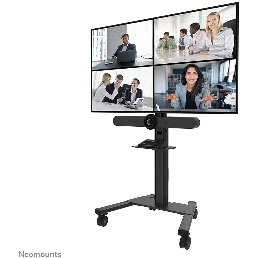 Laikiklis „NEOMOUNTS BY NEWSTAR SELECT“ VIDEO RINKINYS, KAMEROS IR AV LENTYNA (ĮSKAITANT „LOGITECH RALLY BAR“ (MINI) ADAPTERĮ, SKIRTĄ FL50S-825BL1)