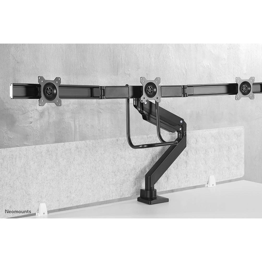Neomounts Newstar NM-D775DX3BLACK monitoriaus laikiklis arba stovas 61 cm (24") Gnybtas / varžtai Juoda