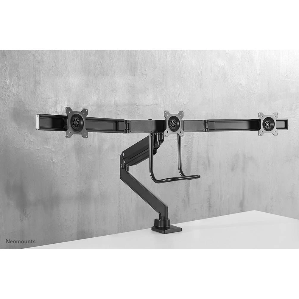 Neomounts Newstar NM-D775DX3BLACK monitoriaus laikiklis arba stovas 61 cm (24") Gnybtas / varžtai Juoda