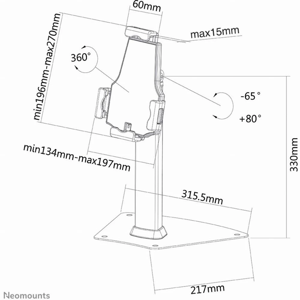 NewStar Planšetė Desk Stand (fits most 7,9-10,5'' tablets)