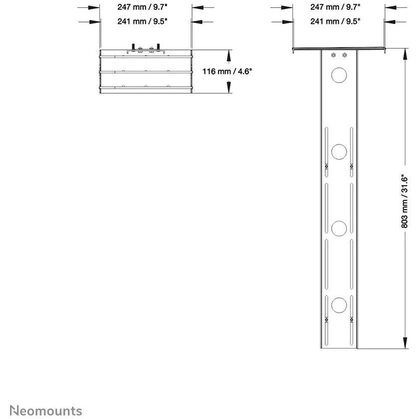 Laikiklis NEOMOUNTS BY NEWSTAR CAMERA SHELF FOR PLASMA-M2500/W2500-SERIES