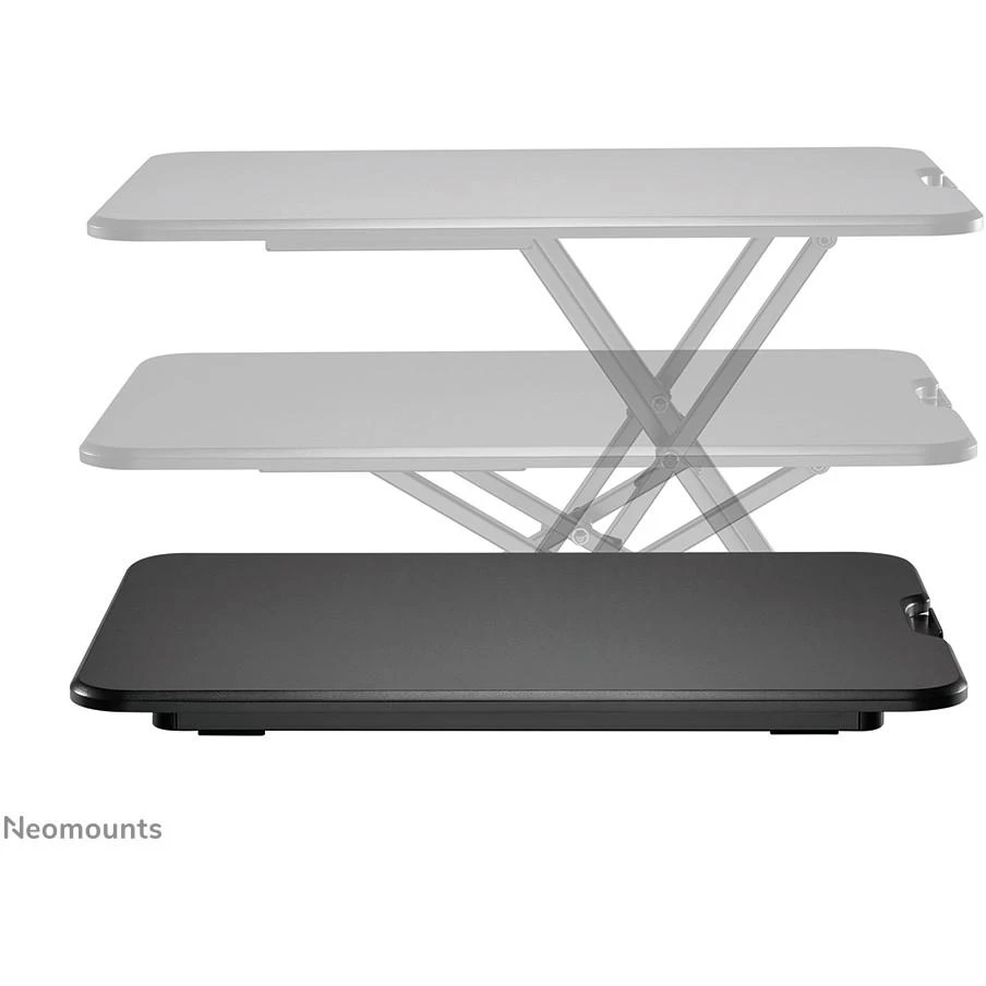 „Neomounts NEWSTAR WORKSTATION“ – SĖDIMO-STOVIMO DARBO VIETA (AUKŠČIO REGULIAVIMAS: 4–40 CM), Juodas