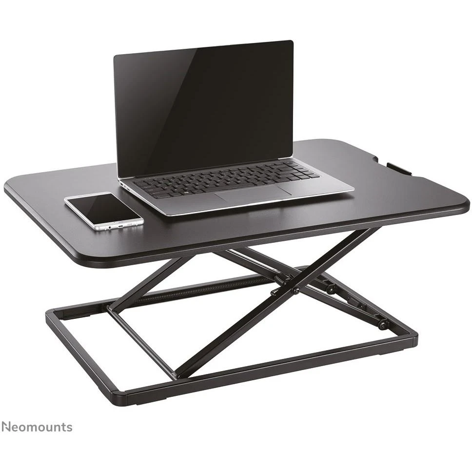 „Neomounts NEWSTAR WORKSTATION“ – SĖDIMO-STOVIMO DARBO VIETA (AUKŠČIO REGULIAVIMAS: 4–40 CM), Juodas