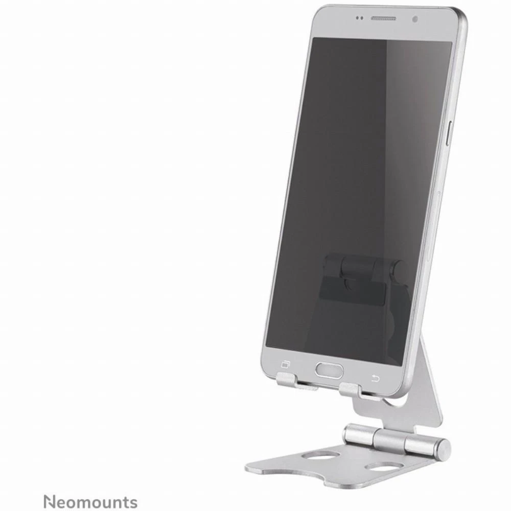 „Neomounts NEWSTAR“ telefono stalinis stovas (tinka telefonams iki 6,5 colio), Sidabrinis