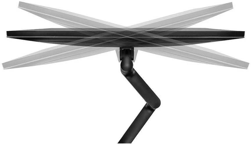 Laikiklis NEOMOUNTS SCREEN STALO MONTUVAS DVIEM EKRANAMS, Juodas (CLAMP+GROMMET)
