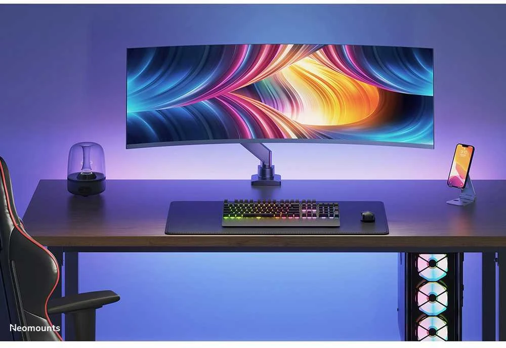 Laikiklis Neomounts Newstar NM-D775PLUS 124,5 cm (49") Gnybtas / varžtai Juoda