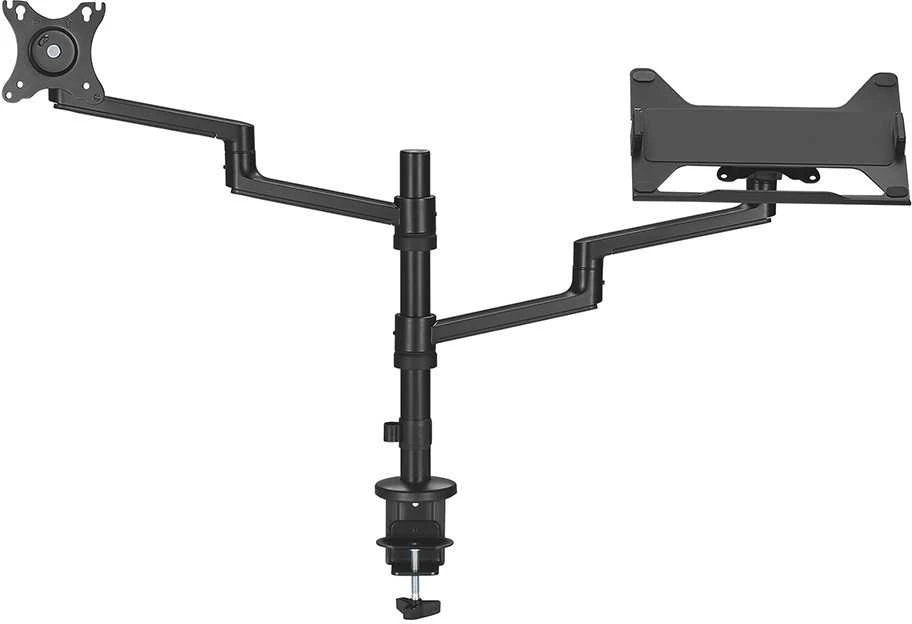 Laikiklis NEOMOUNTS nešiojamasis kompiuteris + SCREEN STALO MONTAVIMAS (CLAMP + GROMMET)