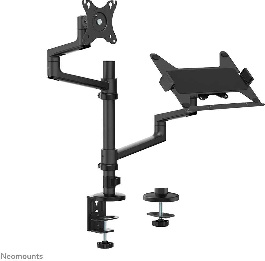 Laikiklis NEOMOUNTS nešiojamasis kompiuteris + SCREEN STALO MONTAVIMAS (CLAMP + GROMMET)