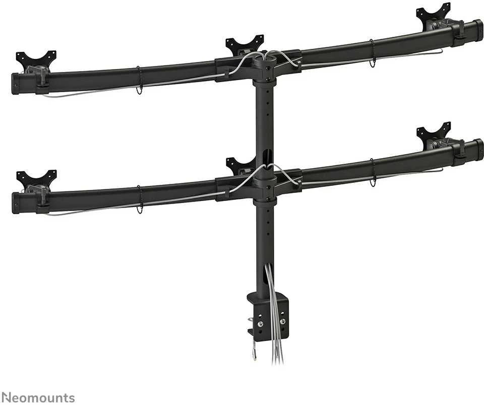 Newstar FPMA-D700D6 monitoriaus laikiklis arba stovas 68,6 cm (27") Gnybtas Juoda