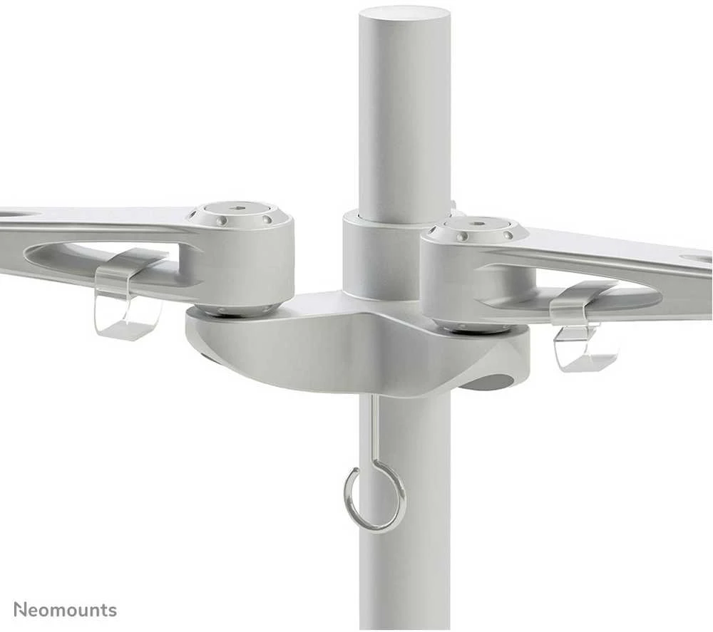 Neomounts Newstar FPMA-D935D monitoriaus laikiklis arba stovas 68,6 cm (27") Gnybtas Sidabras