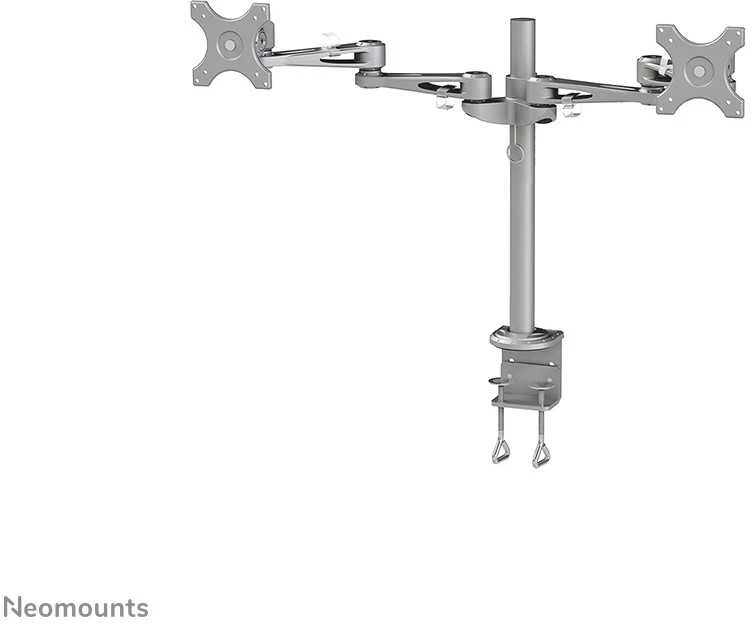 Neomounts Newstar FPMA-D935D monitoriaus laikiklis arba stovas 68,6 cm (27") Gnybtas Sidabras