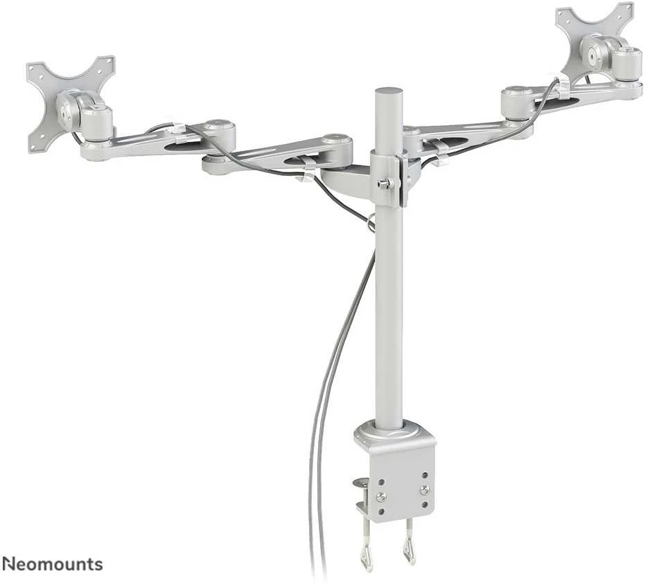Neomounts Newstar FPMA-D935D monitoriaus laikiklis arba stovas 68,6 cm (27") Gnybtas Sidabras