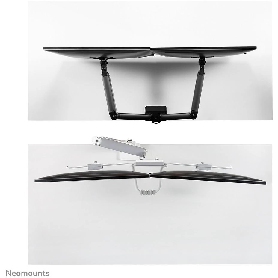 Laikiklis NEOMOUNTS BY NEWSTAR DS75-450WH2 FULL MOTION MONITORIUS DESK MOUNT FOR 17-32" SCREENS - Baltas