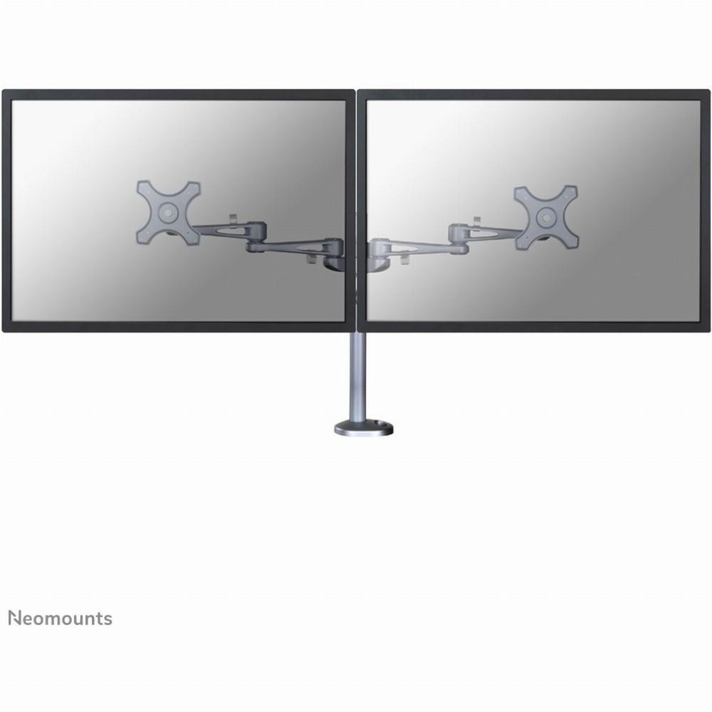 Laikiklis Neomounts NEWSTAR PLOKŠČIO EKRANO STALO MOUNTIKAS (GROMMET) 10-27" Sidabrinis
