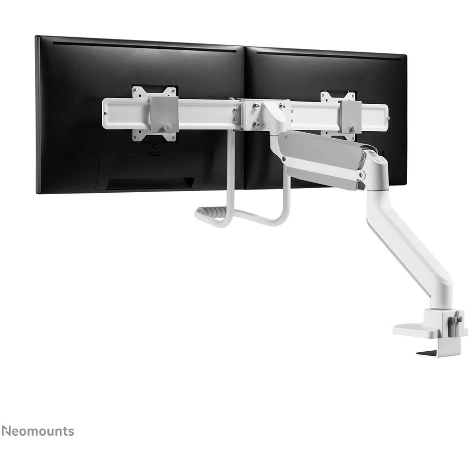 Laikiklis NEOMOUNTS BY NEWSTAR DS75-450WH2 FULL MOTION MONITORIUS DESK MOUNT FOR 17-32" SCREENS - Baltas