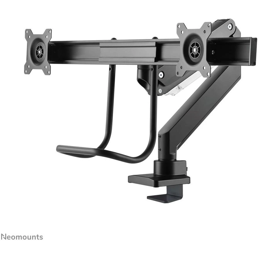 Laikiklis Neomounts NM-D775DX dvigubo monitoriaus rankena, juoda