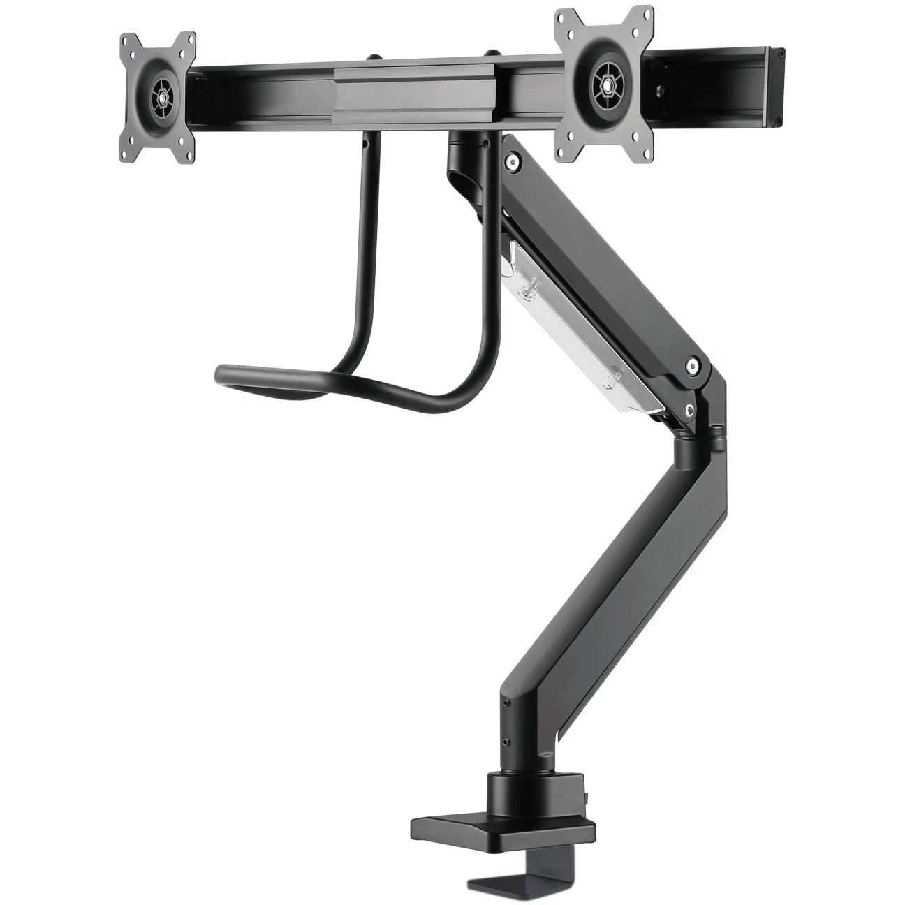 Laikiklis Neomounts NM-D775DX dvigubo monitoriaus rankena, juoda
