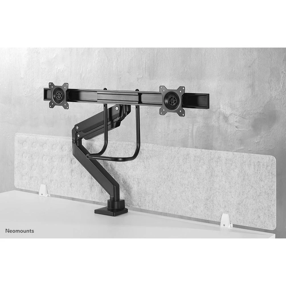 Laikiklis Neomounts NM-D775DX dvigubo monitoriaus rankena, juoda