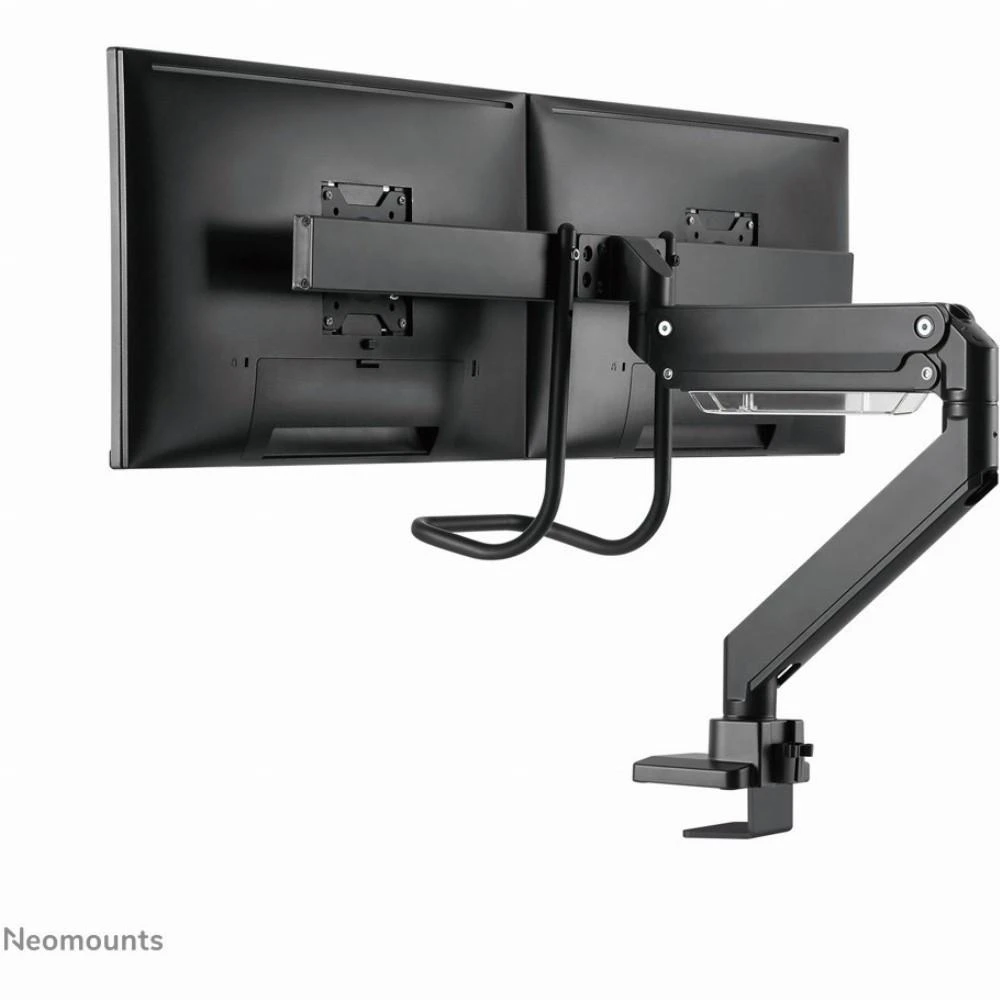 Laikiklis Neomounts NM-D775DX dvigubo monitoriaus rankena, juoda