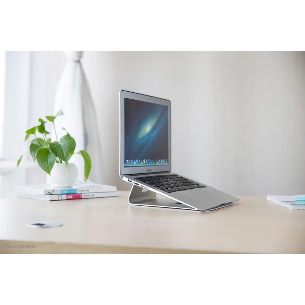 NeoMounts Nešiojamas kompiuteris Desk Stand (ergonomic), c:Sidabrinis