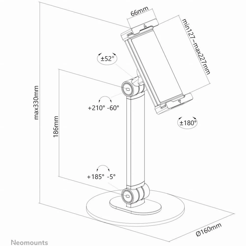 NEOMOUNTS BY NEWSTAR UNIVERSAL Planšetė STAND FOR 4,7-12,9 " TABLETS