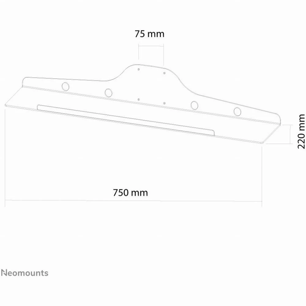 NEOMOUNTS BY NEWSTAR Klaviatūra- & Pelė HOLDER (WIDTH: 75 CM) VESA 75X75
