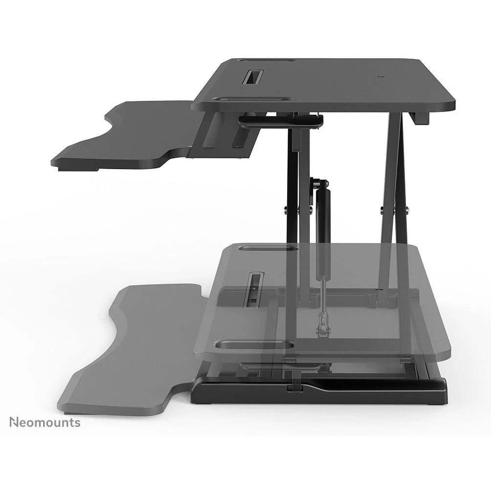 Laikiklis „NEOMOUNTS BY NEWSTAR WORKSTATION“ – SĖDIMO-STOVIMO DARBO VIETA (AUKŠČIO REGULIAVIMAS: 11–51 CM)