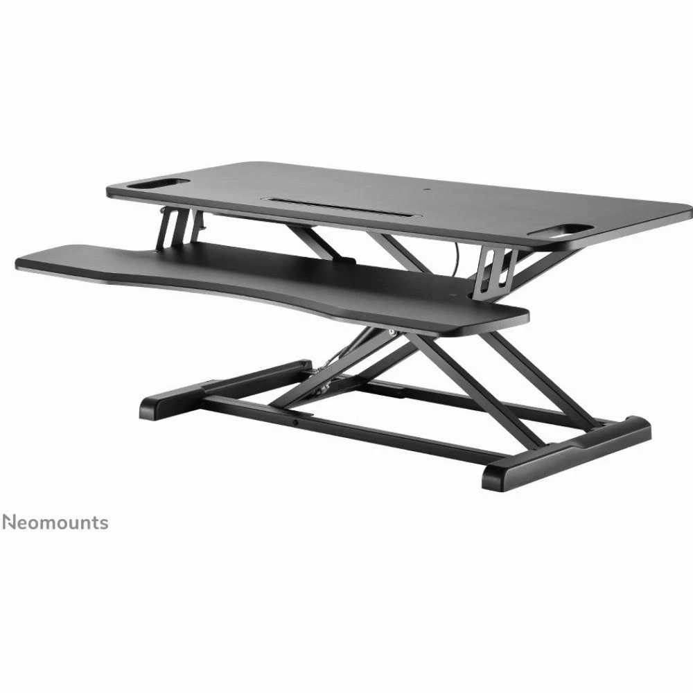 Laikiklis „NEOMOUNTS BY NEWSTAR WORKSTATION“ – SĖDIMO-STOVIMO DARBO VIETA (AUKŠČIO REGULIAVIMAS: 11–51 CM)