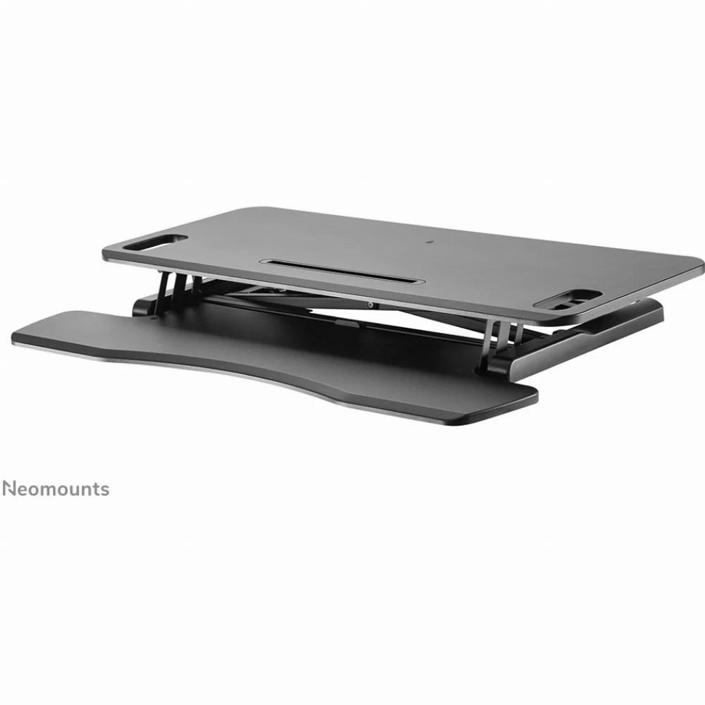 Laikiklis „NEOMOUNTS BY NEWSTAR WORKSTATION“ – SĖDIMO-STOVIMO DARBO VIETA (AUKŠČIO REGULIAVIMAS: 11–51 CM)