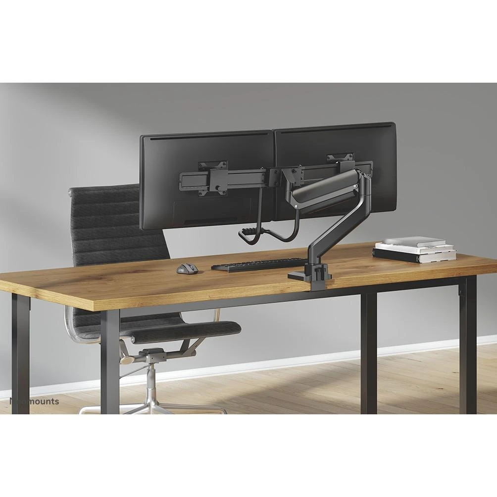 Laikiklis NEOMOUNTS BY NEWSTAR DS75-450BL2 FULL MOTION MONITORIUS DESK MOUNT FOR 17-32" SCREENS - Juodas
