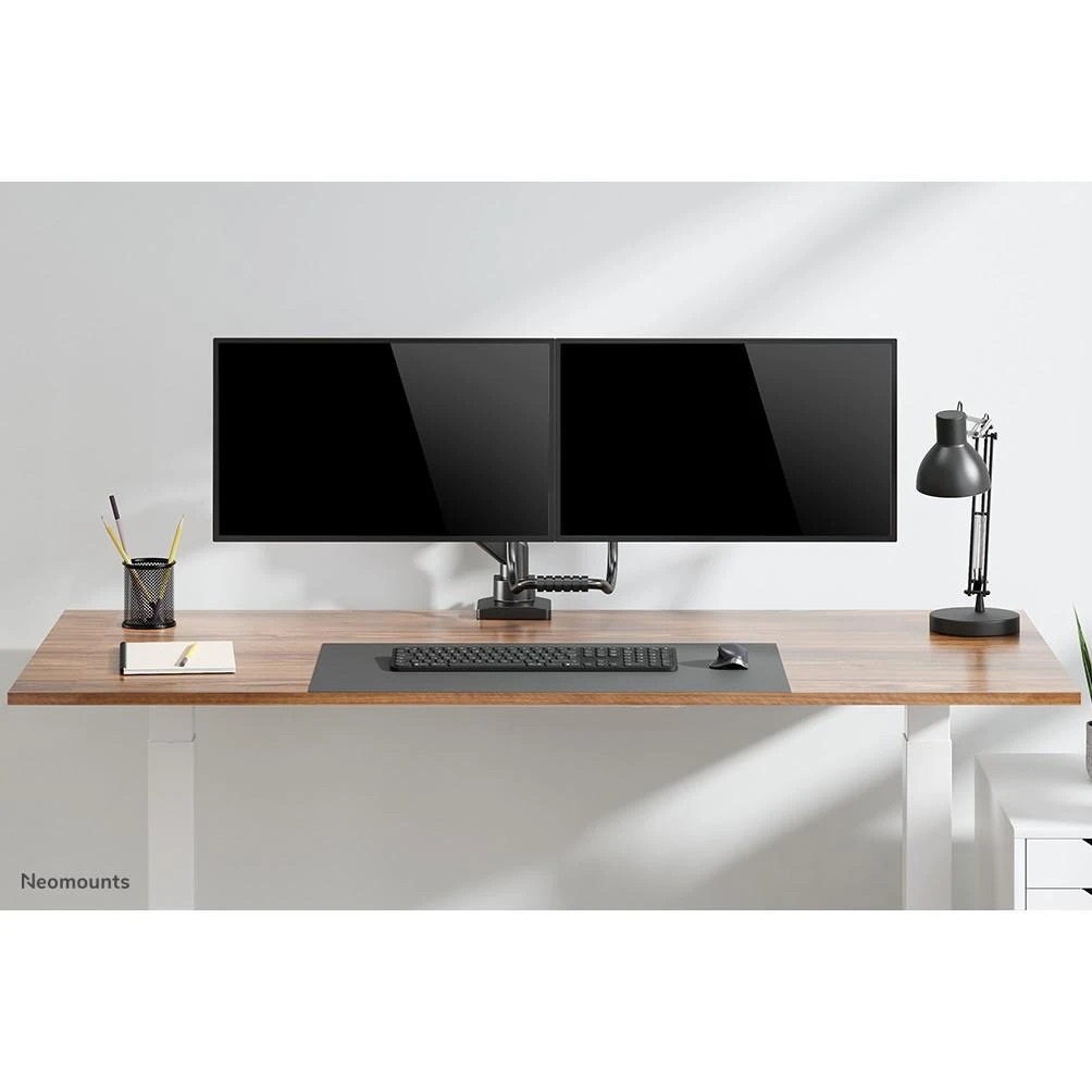 Laikiklis NEOMOUNTS BY NEWSTAR DS75-450BL2 FULL MOTION MONITORIUS DESK MOUNT FOR 17-32" SCREENS - Juodas
