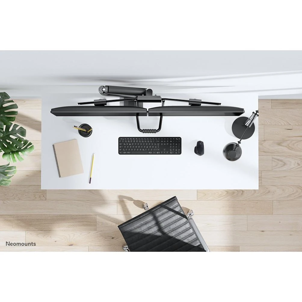 Laikiklis NEOMOUNTS BY NEWSTAR DS75-450BL2 FULL MOTION MONITORIUS DESK MOUNT FOR 17-32" SCREENS - Juodas