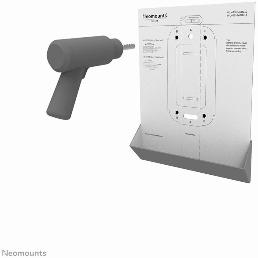Laikiklis NEOMOUNTS SELECT SCREEN WALL MOUNT (FULL MOTION, 2 PIVOTS, VESA 400X400)
