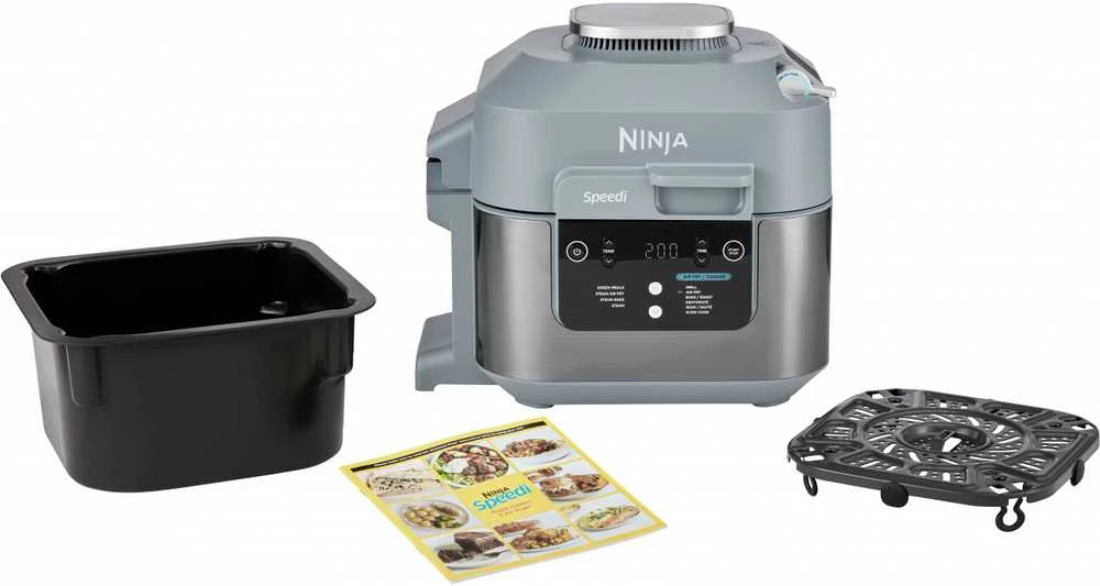 Daugiafunkcinie gruzdintuvė Ninja Speedi ON400EU, 5,7 L, 1760 W, Pilkos spalvos