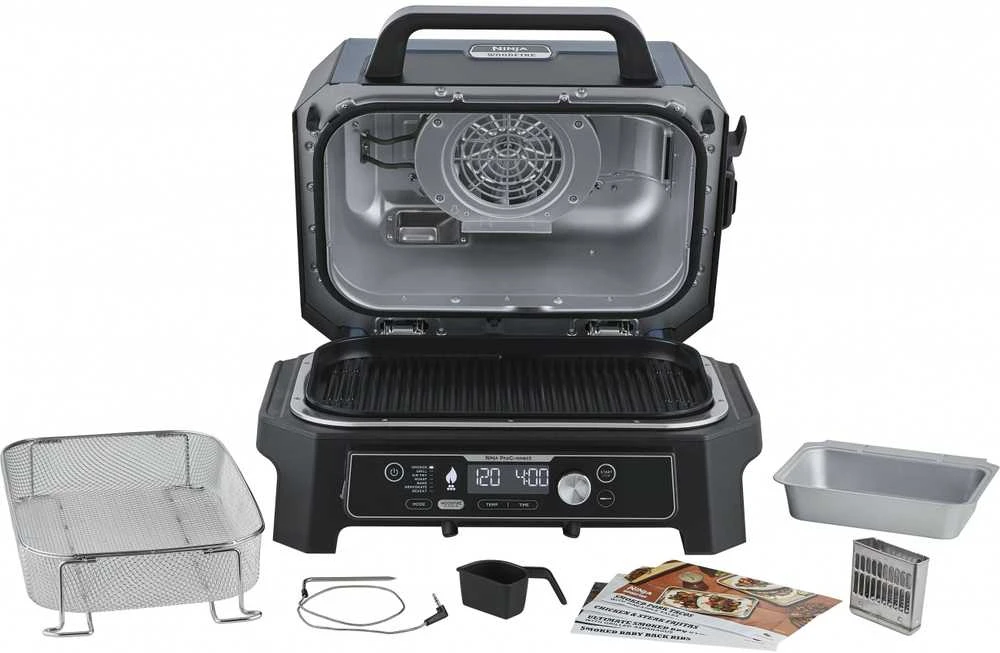 Elektrinis grilis Ninja OG901EU Woodfire Pro Connect XL