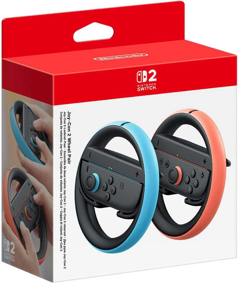 Nintendo Joy-Con 2 Wheel Pora Vairai 2 vnt. Mėlyna, Raudona