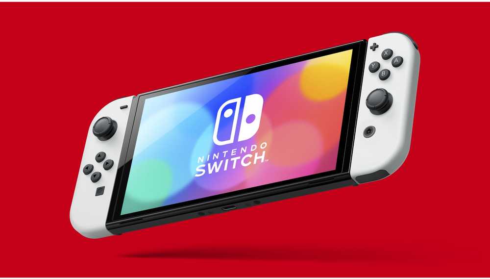 Nintendo Switch OLED konsolė (su baltais Joy-Con)