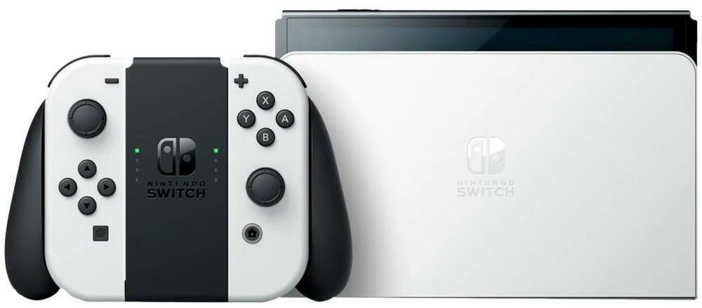 Nintendo Switch OLED konsolė (su baltais Joy-Con)