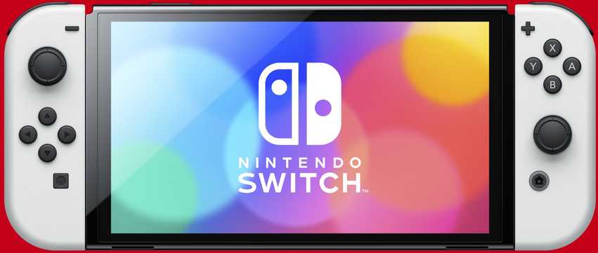 Nintendo Switch OLED konsolė (su baltais Joy-Con)
