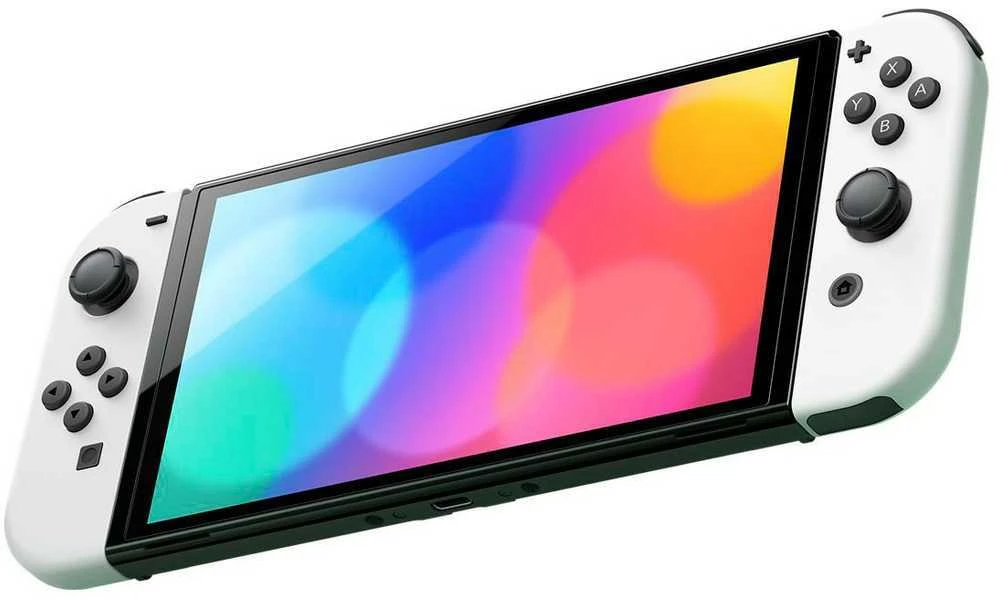 Nintendo Switch OLED konsolė (su baltais Joy-Con)