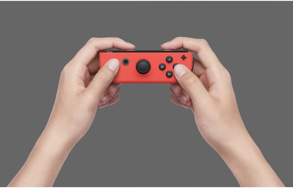 Nintendo Switch OLED konsolė (su Neon Raudona ir Neon Mėlyna Joy-Con)