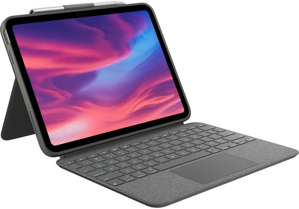 „Logitech Combo Touch do iPad 10 gen Pilka“ (JK)