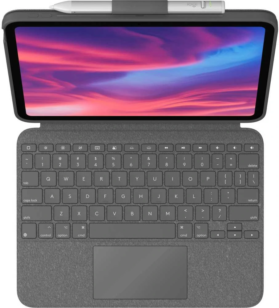 „Logitech Combo Touch do iPad 10 gen Pilka“ (JK)