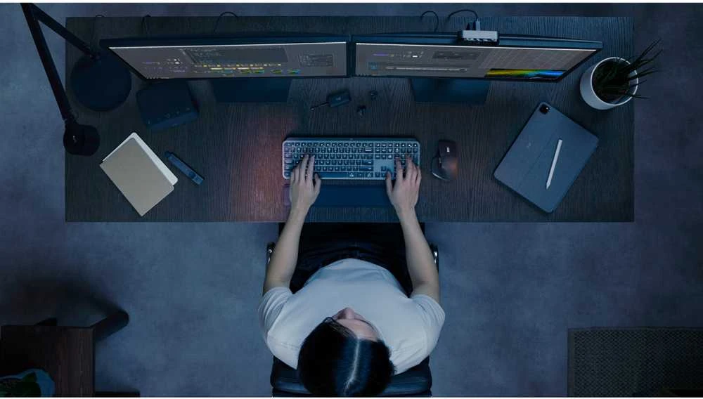 Belaidė klaviatūra Logitech MX Keys S, Išdėstymas: US (Qwerty)