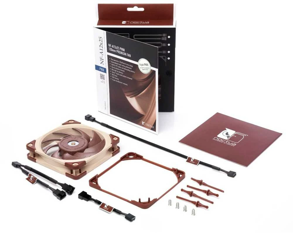 Noctua NF-A12X25 PWM - Kompiuterio dėklas - Cooler - 12 cm - 450 RPM - 2000 RPM - 1700 RPM
